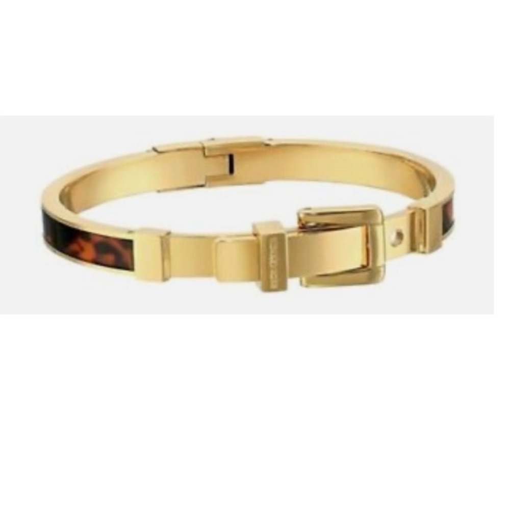 Michael Kors Heritage Buckle Hinged Bangle - Picture 2 of 11